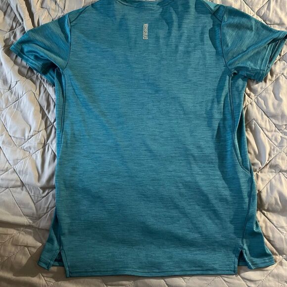 Gymshark Speed Men’s Short Sleeve Training Shirt Green Size small Athletic - Picture 6 of 9